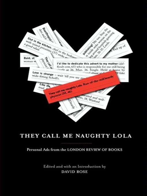 Title details for They Call Me Naughty Lola by David Rose - Available